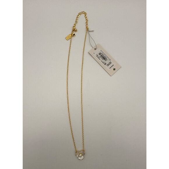 Kate Spade New York 3 Pc BUNDLE Disco Pansy Earrings/Necklace ❤️ of Gold Bangle! - Picture 14 of 14